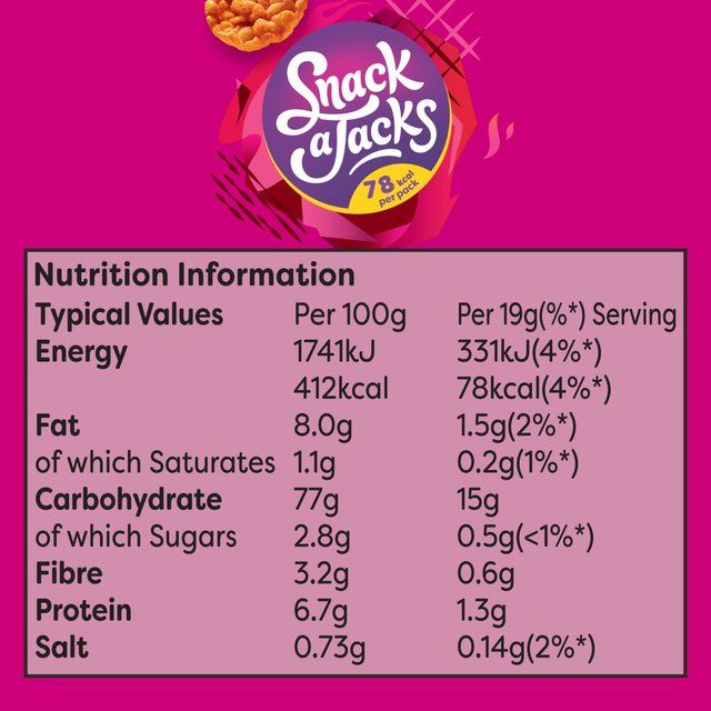 Snack a Jacks Sizzling Barbecue Multipack Rice Cakes   5 per pack