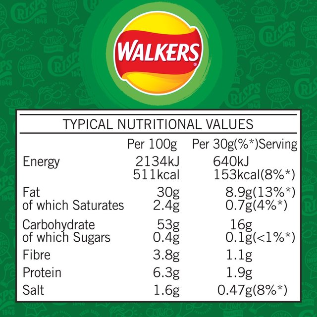 Walkers Salt & Vinegar Sharing Bag Crisps   150g GOODS M&S   