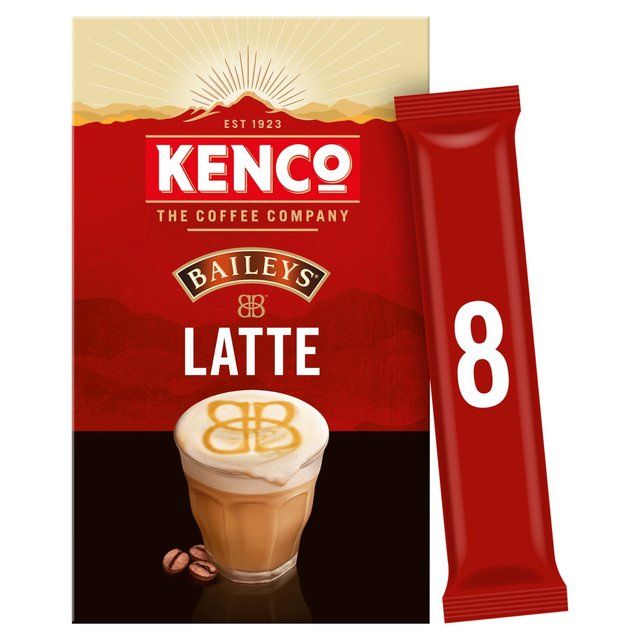 Kenco Baileys Latte Instant Coffee Sachets   8 per pack