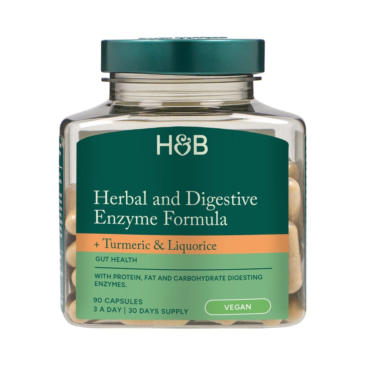 Holland &amp; Barrett Herbal Digestive and Enzyme Formula 90 Capsules