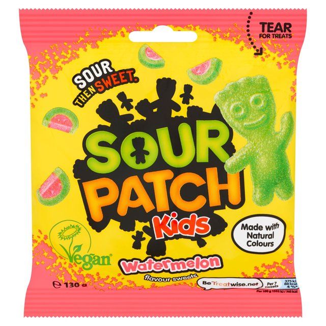 Sour Patch Kids Watermelon Flavour Sweets Bag   130g GOODS M&S   