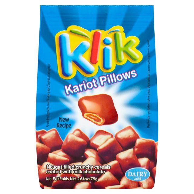 Klik Nougat Filled Crunchy Chocolate Bites   75g