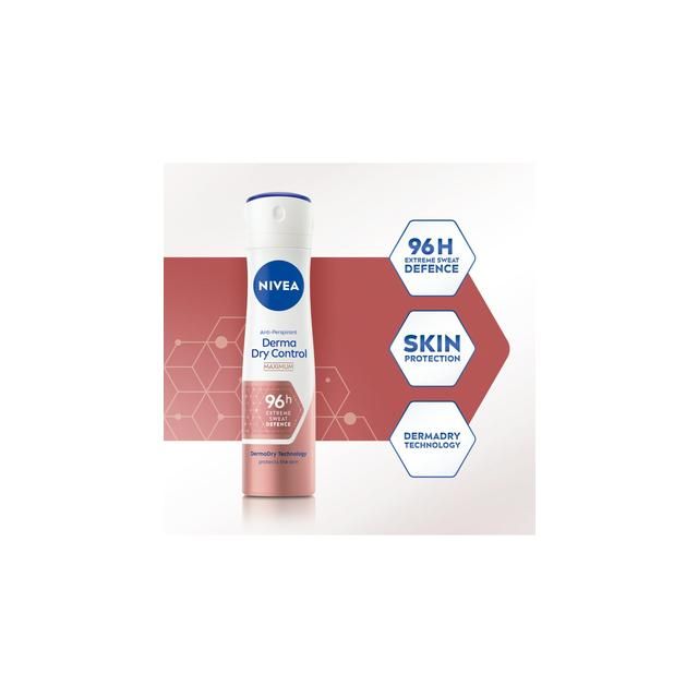 NIVEA Derma Control Maximum Protection Anti-Perspirant Deodorant Spray   200ml GOODS M&S   