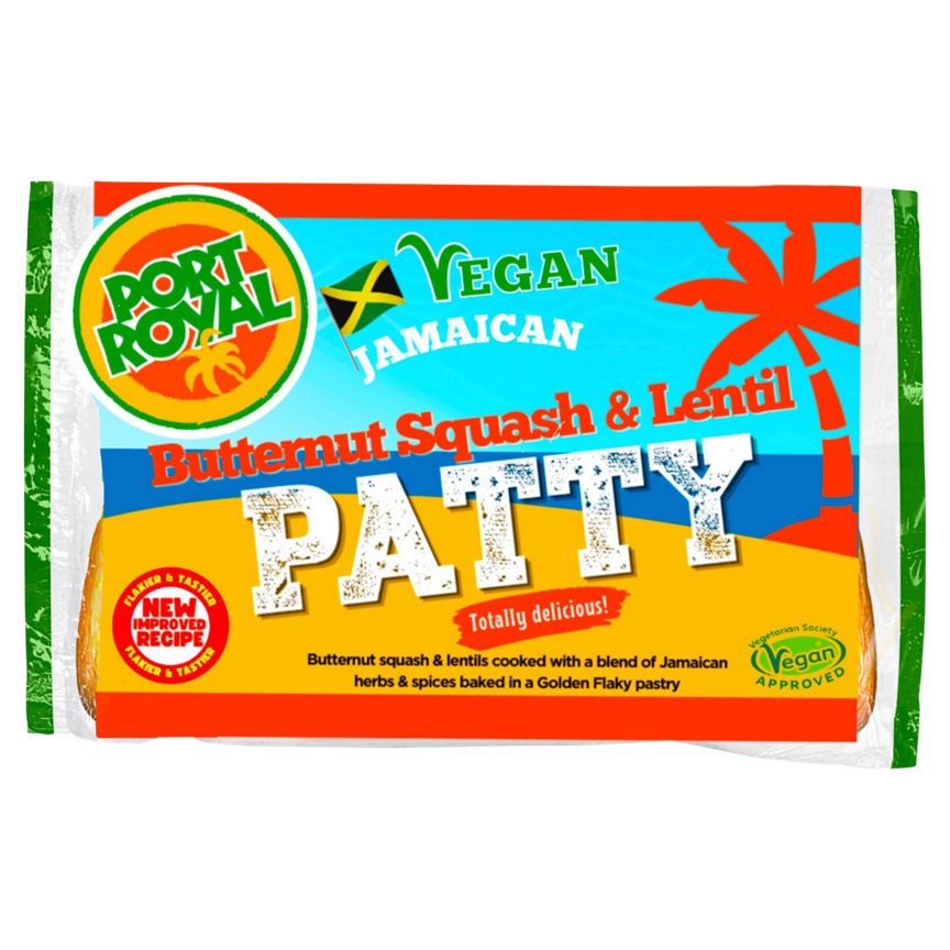 Port Royal Jamaican Butternut Squash & Lentil Patty 140g