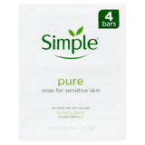 Simple Bar Soap   4 x 100g GOODS M&S   