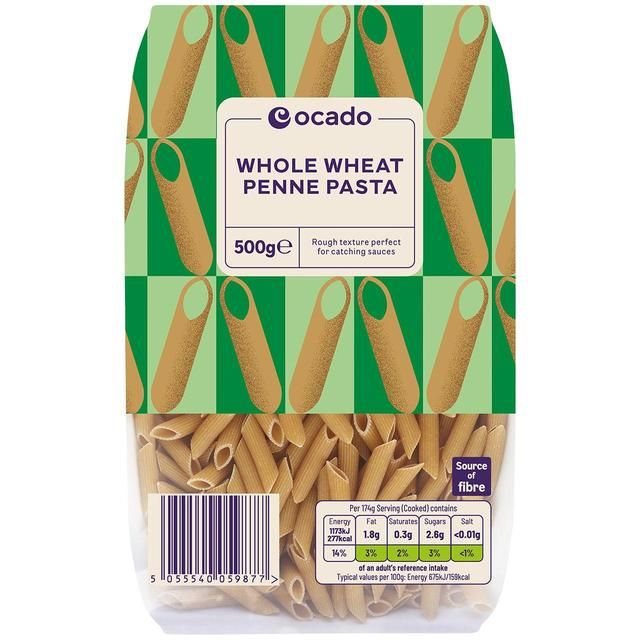 Ocado Whole Wheat Penne   500g