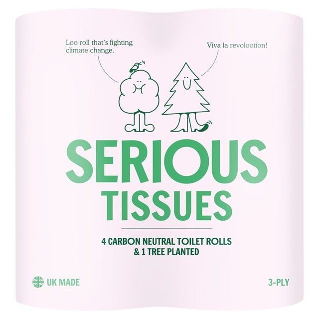 Serious Tissues Carbon Neutral Toilet Roll   4 per pack