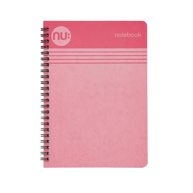 Nu Cloud Pastel A5 Pink Wiro Notebook - 110 pgs