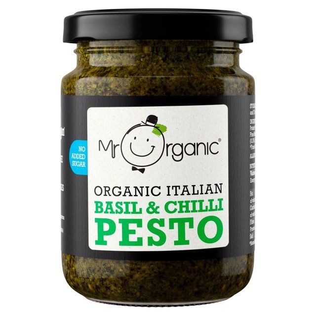 Mr Organic Vegan Basil & Chilli Pesto   130g GOODS M&S   