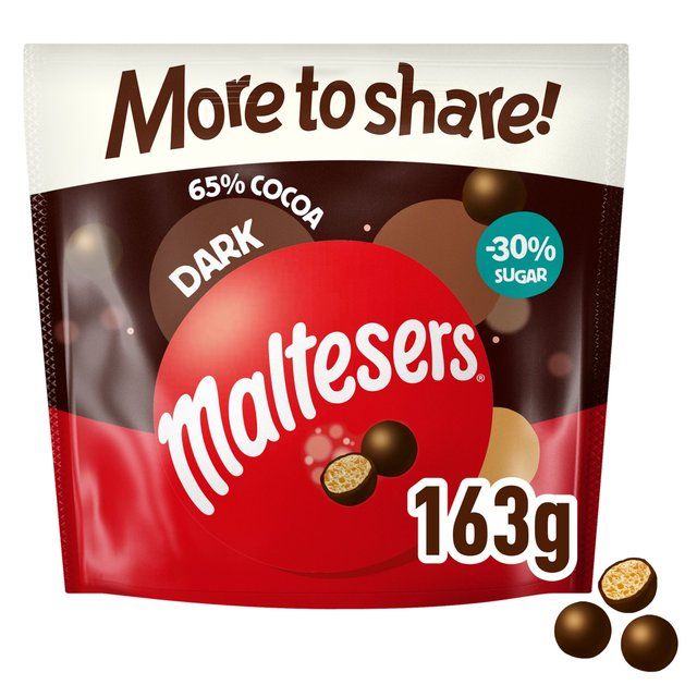 Maltesers Dark Chocolate More To Share Pouch Bag   163g