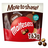 Maltesers Dark Chocolate More To Share Pouch Bag   163g GOODS M&S   