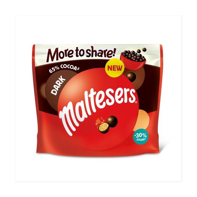 Maltesers Dark Chocolate More To Share Pouch Bag   163g GOODS M&S   