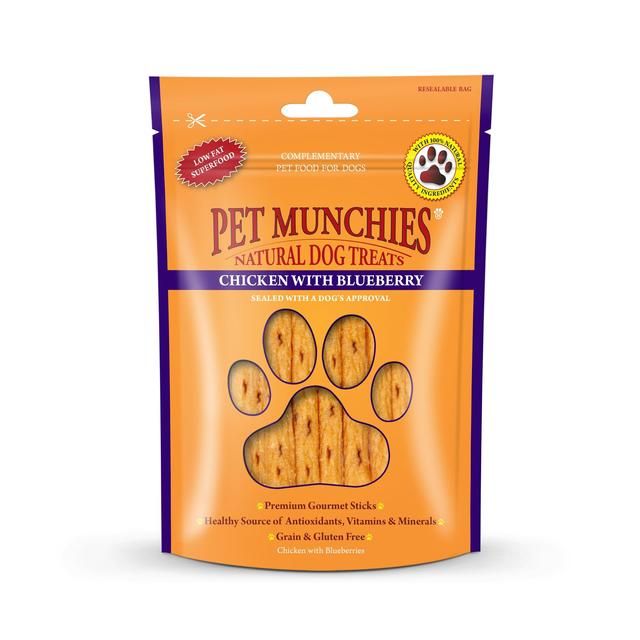 Pet Munchies Chicken with Blueberry Sticks   80g GOODS M&S   