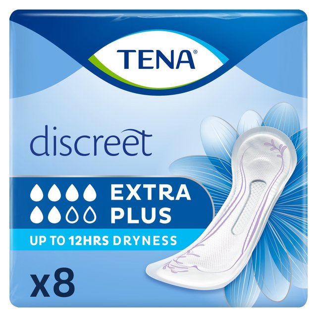 TENA Discreet Extra Plus Incontinence Pads   8 per pack GOODS M&S   