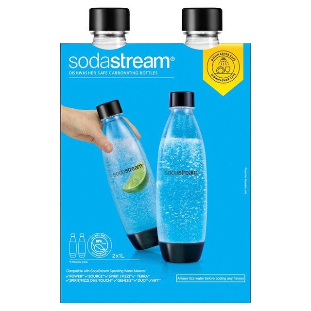 SodaStream Carbonating 1L Bottles   2 per pack