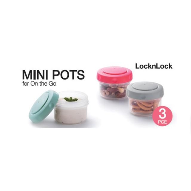 Lock & Lock 3 Pce Mini Round Storage Set GOODS M&S   