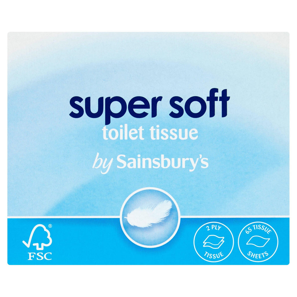 Sainsbury's Super Soft Toilet Tissue Box, White x65 Sheets