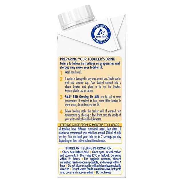 SMA Pro 3 Growing up Milk Ready to Use 1-3 Yrs   200ml GOODS M&S   