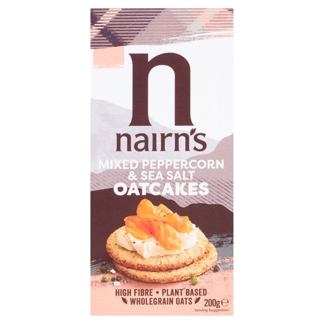 Nairn's Sea Salt & Mixed Peppercorn Oatcakes   200g GOODS M&S   