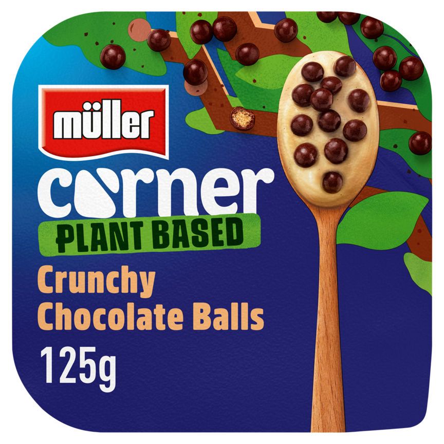 Muller Corner Plant Based Crunchy Chocolate Balls 125g GOODS ASDA   