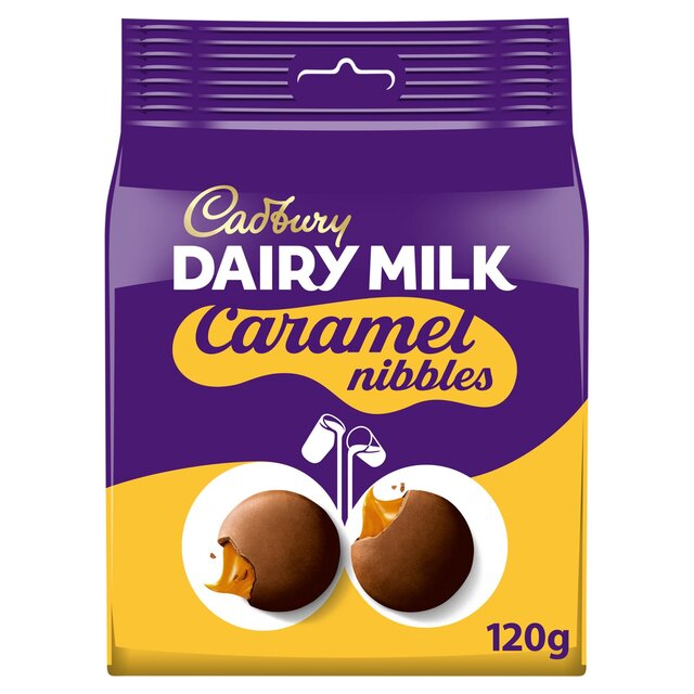 Cadbury Dairy Milk Caramel Nibbles Chocolate Bag   120g