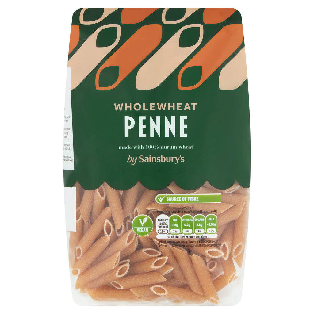 Sainsbury's Wholewheat Penne Pasta 500g