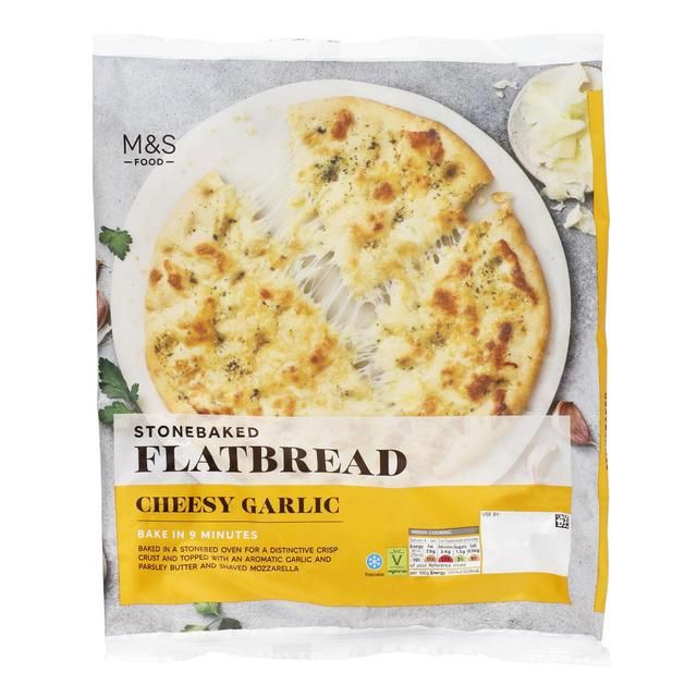 M&S Cheesy Garlic Butter Flatbread   260g