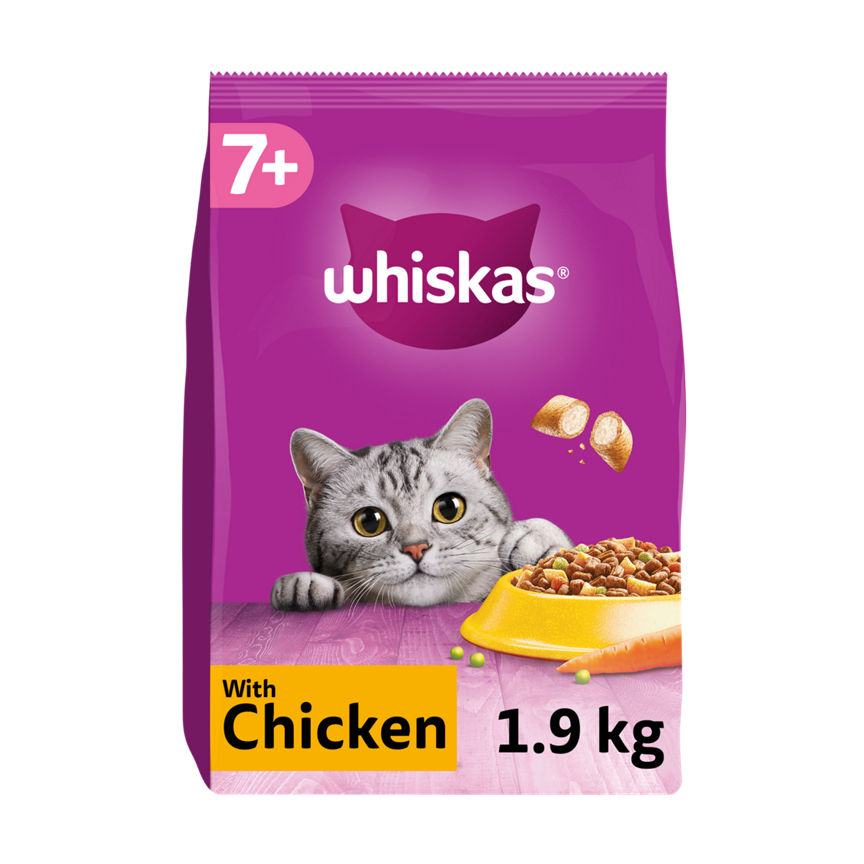 Whiskas 7+ Chicken Adult Dry Cat Food 