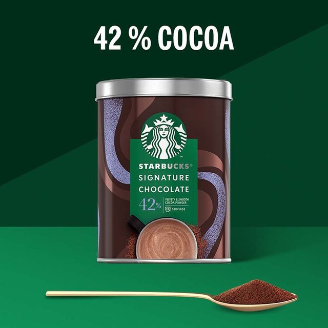 Starbucks Signature Chocolate 42% Cocoa Hot Chocolate Powder Tin   330g GOODS M&S   