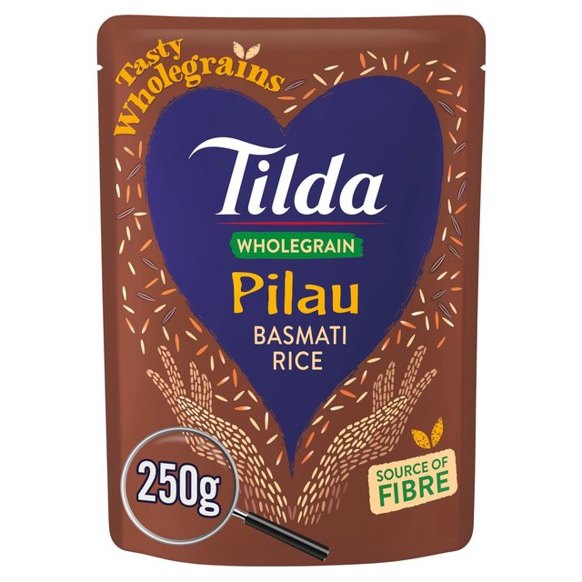 Tilda Microwave Wholegrain Pilau Basmati Rice   250g GOODS M&S   