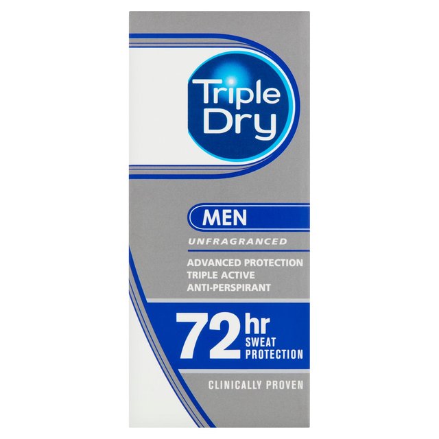 Triple Dry Unfragranced Male Roll-On   50ml