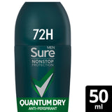 Sure Men Antiperspirant Deodorant Roll On Nonstop Quantum Dry GOODS ASDA   