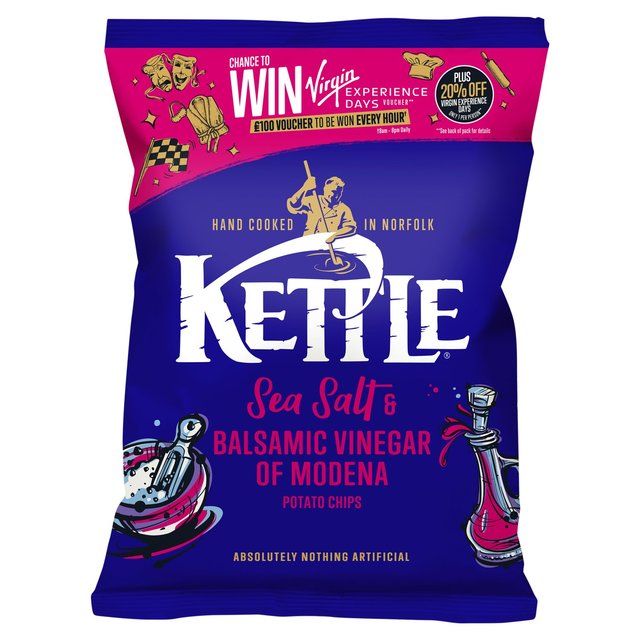 KETTLE Chips Sea Salt & Balsamic Vinegar of Modena   130g