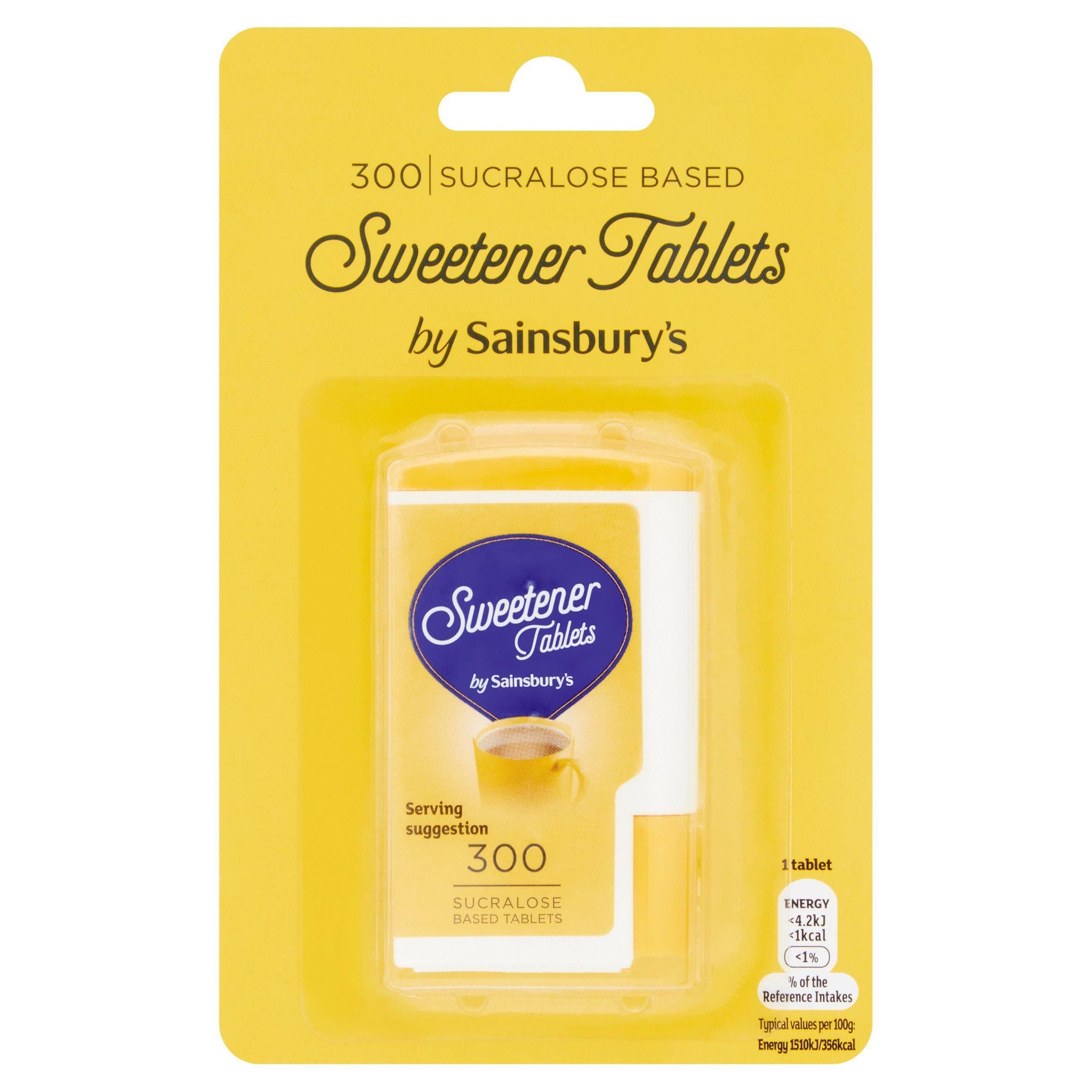 Sainsbury's Sucralose Sweetener Tablets x300 15.6g Sweeteners Sainsburys   