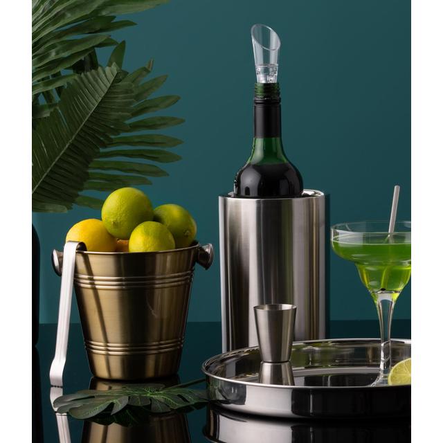 Viners Barware Silver Double Wall Wine Cooler 1.3L