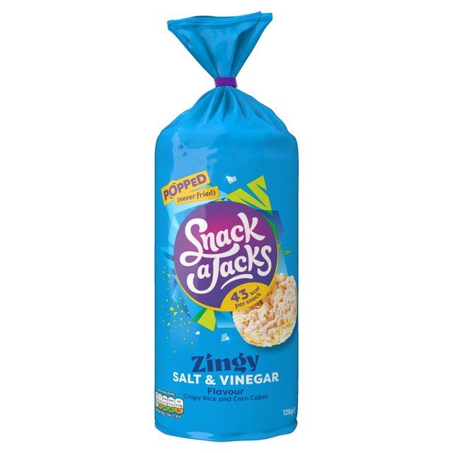 Snack a Jacks Salt &amp; Vinegar Jumbo Rice Cakes   117g