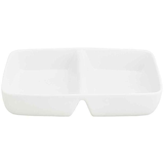 M&S Collection Ceramic Divided Vegetable Serving Dish White