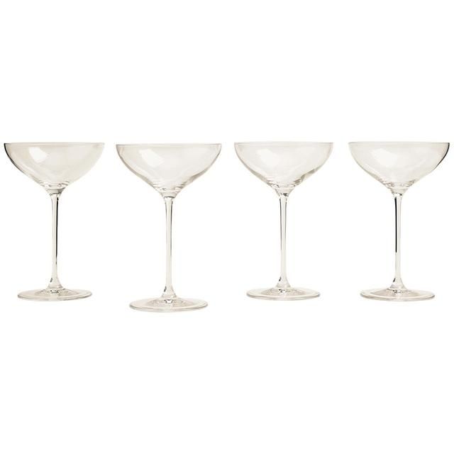 M&S The Sommelier's Edit Set of 4 Champagne Saucers 'One Size Clear   4 per pack