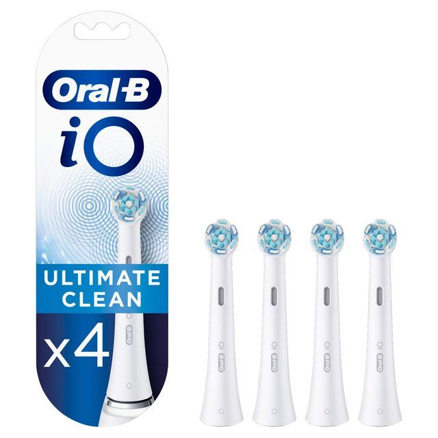 Oral-B iO Ultimate Clean White Electric Toothbrush Heads   4 per pack