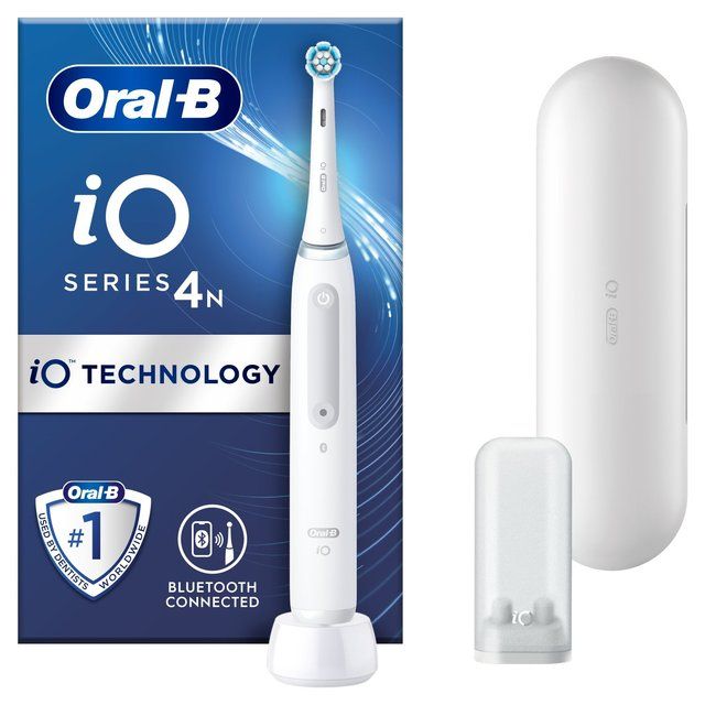 Oral-B iO4 White Electric Toothbrush + Travel Case GOODS M&S   