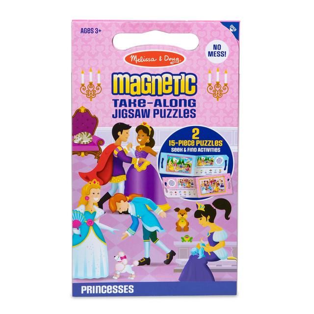 Melissa & Doug  Take Along Magnetic Jigsaw Puzzles - Princesses GOODS M&S   