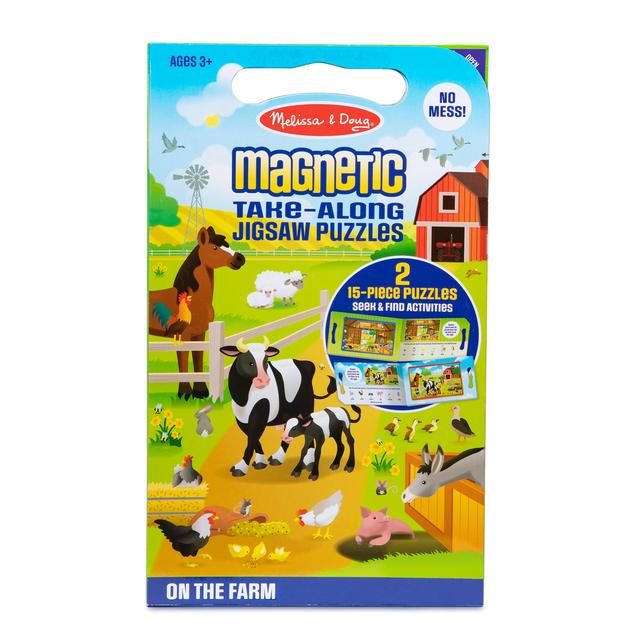 Melissa & Doug Take Along Magnetic Jigsaw Puzzles - On the Farm GOODS M&S   