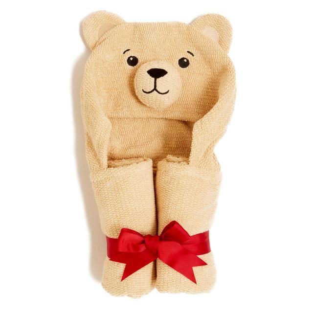 M&S Spencer Bear Hooded Towel S Honey GOODS M&S   