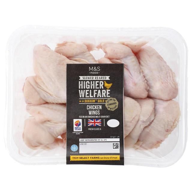 M&S Oakham Gold Chicken Wings   750g