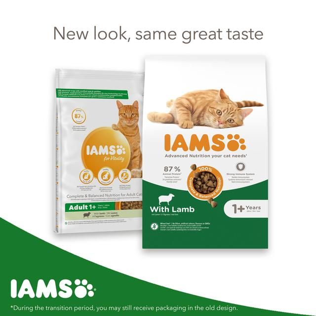 IAMS Adult Dry Cat Food Lamb   3kg