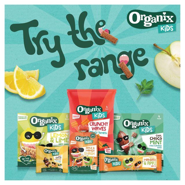 Organix KIDS Crazy Choco Orange Mini Organic Flapjack Bites   4 x 23g GOODS M&S   