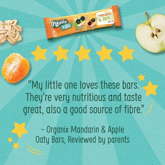 Organix KIDS Marvellous Mandarin & Apple Organic Oat Snack Bars Multi   6 x 23g