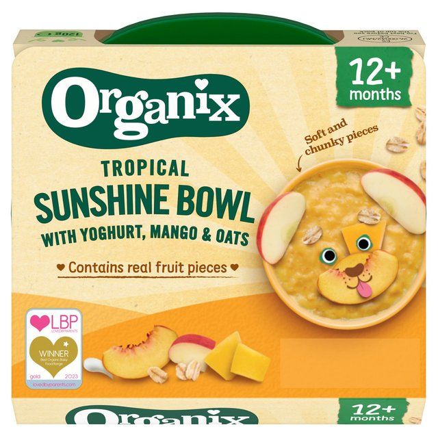 Organix Tropical Sunshine Bowl With Yoghurt Mango & Oats Toddler Food   120g GOODS M&S   