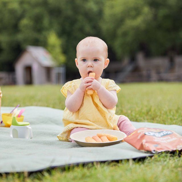 Organix Strawberry Weaning Wands Organic Baby 6 months+ snack   25g GOODS M&S   