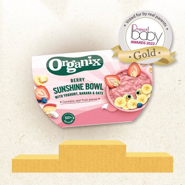 Organix Berry Sunshine Bowl With Yoghurt Banana & Oats Toddler Meal   120g GOODS M&S   